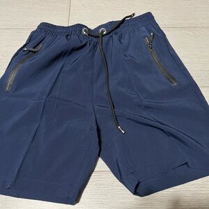 Men’s Lg casual shorts black gray and blue